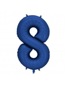 Balão Número 8 Azul Escuro